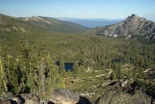 Seven Lakes Basin from the Pacific Crest Trail