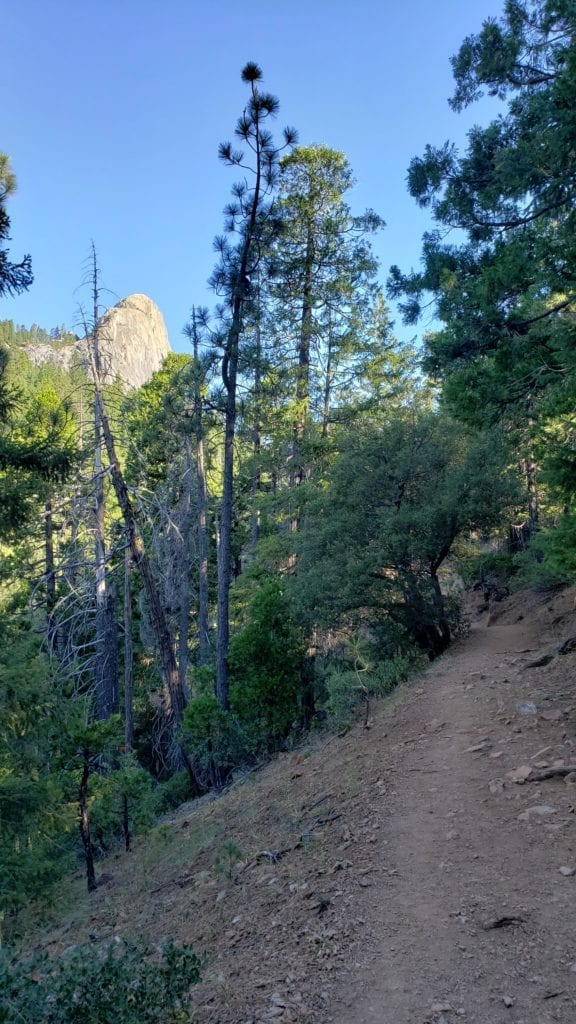 Lower trail - smooth with a view of Castle Dome